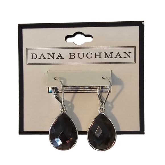 Dana Buchman Faceted Crystal Earrings NWT - Picture 1 of 4
